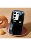 Infinix Note 50/Note 50 Pro Compatible Shock-Absorbing Camera Protected Black Silicone Case Cat Patterned - 2