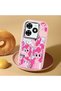 Tecno Spark 20/20C Compatible Shock-Absorbing Camera Protected Pink Silicone Case Pony Patterned - 3