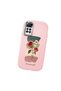 Redmi Note 12 Pro 4g Compatible Shock-Absorbing Camera Protected Pink Silicone Case Artistic Patterns - 3