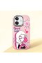 Oppo A3/A3X 4G/5G Compatible Shock-Absorbing Camera Protected Pink Silicone Case Spider-Man