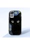 Redmi Note 12 Pro 4g Compatible Shock-Absorbing Camera Protected Black Silicone Case Cat Patterned