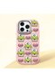 Pink Silicone Case Frog Princess with Shock-Absorbing Camera Protections Compatible with iPhone 16 Pro