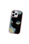Realme Note 50 Compatible Shock-Absorbing Camera Protected Pink Silicone Case Cat Patterned - 3