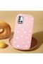 Pink Silicone Case Heart Pattern with Shock-Absorbing Camera Protections Compatible with Samsung Galaxy A31 - 2