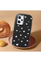 حافظة سيليكون سوداء متوافقة مع Redmi Note 12 Pro Speed ​​مع ماصّ للصدمات كاميرات واقية بنمط قلب - 2