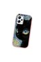 Redmi Note 12 5g Compatible Shock-Absorbing Camera Protected Pink Silicone Case Cat Patterned - 3