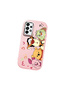 Samsung Galaxy A73 Compatible Shock-Absorbing Camera Protected Pink Silicone Case Cartoon Patterned - 3