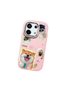 Poco X6 Compatible Shock-Absorbing Camera Protected Pink Silicone Case Dog Patterned - 3