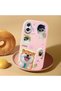 Samsung Galaxy A07 4g Compatible Shock-Absorbing Camera Protected Pink Silicone Case Dog Patterned - 2
