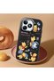 Realme Note 50 Compatible Shock-Absorbing Camera Protected Black Silicone Case Cartoon Patterned - 2
