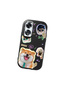 Oppo A60 Compatible Shock-Absorbing Camera Protected Black Silicone Case Dog Patterned - 3