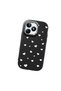 Realme Note 50 Compatible Shock-Absorbing Camera Protected Black Silicone Case Heart Pattern - 3