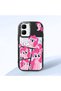 Infinix Smart 10 Compatible Shock-Absorbing Camera Protected Black Silicone Case Pony Patterned