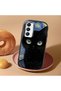 Samsung Galaxy A16 4G/5G Compatible Shock-Absorbing Camera Protected Black Silicone Case Cat Patterned - 2