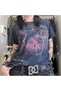Vintage Smoked Winged Silhouette Guitar Y2K Unisex Short Sleeve T-Shirt - 2
