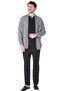 Men's Long Sleeve Rob Knitwear Robdöşambr Cardigan Gray - 4