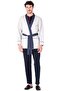 Men's Long Sleeve Pocketed Belted Rob Sports Robdöşambr Grimelange - 4