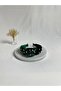 Emerald Green Zircon Stone Velvet Knotted Crown Headband