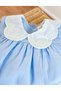 Eyelet Embroidery Collar Detail Princess Dress - 3
