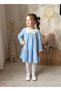 Eyelet Embroidery Collar Detail Princess Dress