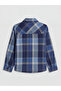 Nevavm Long-Sleeved Plaid Patterned Boy's Shirt with Difference - 2