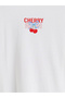 Lcw Kids White Crew Neck Printed Girls' T-Shirt - 3