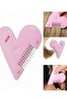 Pink Color Heart Shape Hair Breakage Removal Apparatus - 4