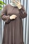 Women's Islamic Clothing Plus Size Indonesian Crepe Ruffle Dress - 5