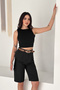 Belt Pieces of Pleated Bermuda Pants & Shorts – Gray Chic - 4