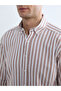 Nevavm Regular Fit Striped Men's Shirt with Difference - 3