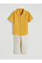 Yellow Striped Boys' Shirt and Pants - 3
