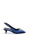 Women's Satin Medium Heel Stiletto Colorful Buckle Detail - 5