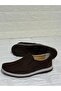 Brown PU Sole Nubuck Leather Men's Shoes - 3