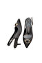 Women's Satin Medium Heel Stiletto Colorful Buckle Detail - 3