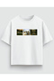 Raccoon Graphic Printed Oversized Black White T-Shirt 100% Cotton Unisex Streetwear Tee Shirt