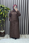 Women's Clothing Plus Size Quilted Full Length Cuff Sleeve Snap Closure Cap - 8