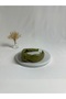 Pistachio Green Leather Knot Crown Headband - 3