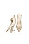 Women's Satin Medium Heel Stone Ribbon Buckled Stiletto - 4
