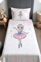 Ice Princess Ballet Patterned Bedspread and Pillowcase
