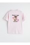 Lcw Kids Pink Crew Neck Printed Girls' T-Shirt - 6