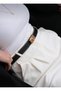 Black/Square Lockable Gold Buckled Adjustable Women's Belt I Pants Belt I, Jacket Belt I Belt I - 3