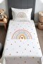 Boho Rainbow Patterned Bedspread and Pillowcase
