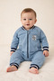 Baby Boy Zippered Denim Overalls – Casual and Comfortable Baby Overalls - 2
