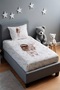 Little Rabbit Friend Patterned Bedspread and Pillowcase - 2