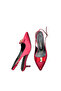 Women's Satin Medium Heel Stone Ribbon Buckled Stiletto - 2