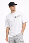 Men's Oversized Summer Design Printed Stylish T-Shirt in Cotton Colors - 2