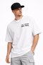 Men's Oversized Summer Design Printed Stylish T-Shirt in Cotton Colors - 7