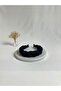 Navy Blue Braided Pleated Crown Hairband
