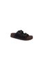 Apella 450 Women's Black Buckled Studded Strappy Thick Sole Slipper - 2