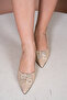 Nude Beige Skin Pointed Toe Classic Heeled Shoes - 4